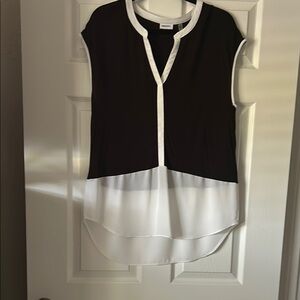 Elegant Black and White Women's Top